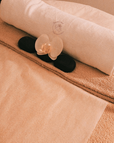Material preparado para um tratamento SPA em Casa